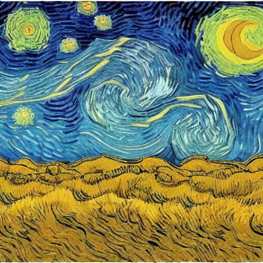 Image similar to vector flow field van gogh, repin