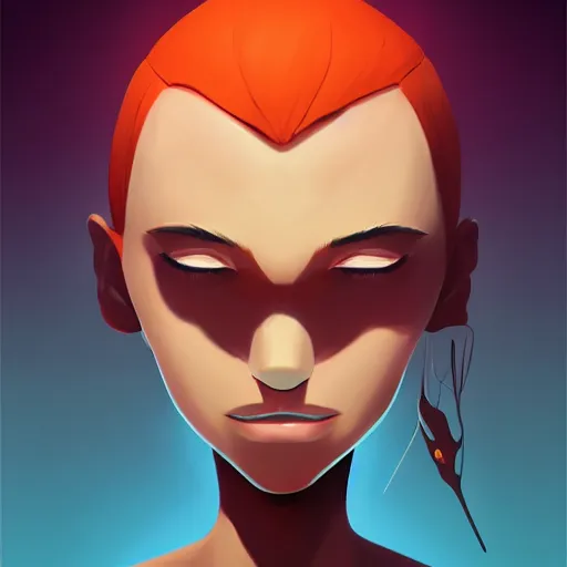 Image similar to face icon stylized minimalist ahh! real monsters, loftis, cory behance hd by jesper ejsing, by rhads, makoto shinkai and lois van baarle, ilya kuvshinov, rossdraws global illumination