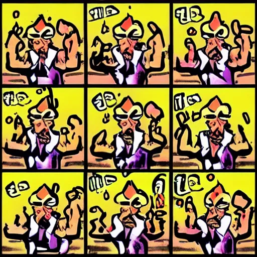 Prompt: “disco chicken” comic style