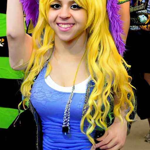 Prompt: Shakira at anime convention