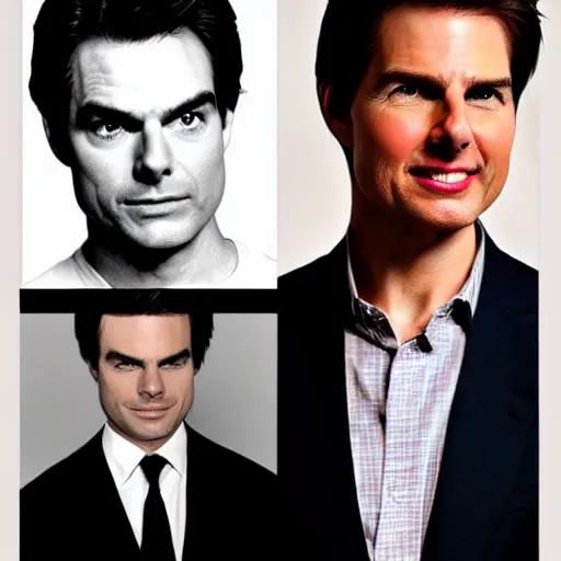 Image similar to Bill-Hader and Tom-Cruise are secretly the same person, headshot portrait