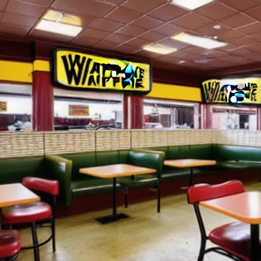 Image similar to wafflehouse interior