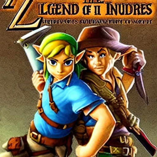 Image similar to The Legend of Zelda and Indiana Jones