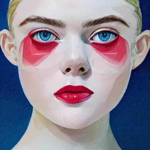 Prompt: professional painting of Elle Fanning in the style of Conrad Roset, head and shoulders portrait, symmetrical facial features, smooth, sharp focus, illustration, intricate, stormy weather, extremely detailed masterpiece,