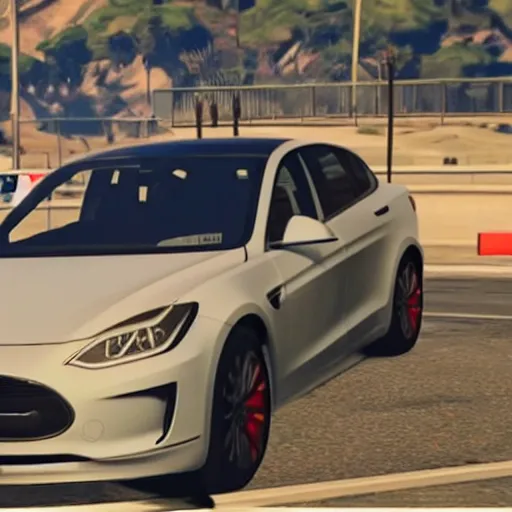 Image similar to elon musk driving a car in gta 5