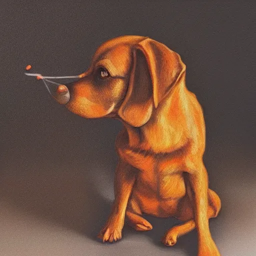 Prompt: A carrot eating a dog, warm lighting, photorealistic