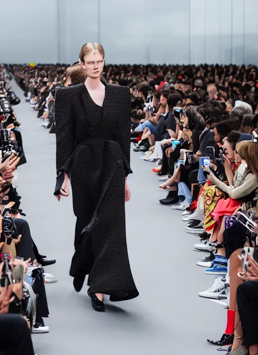 Image similar to hyperrealistic and heavy detailed Balenciaga runway show of marvel avengers , Leica SL2 50mm, vivid color, high quality, high textured, real life