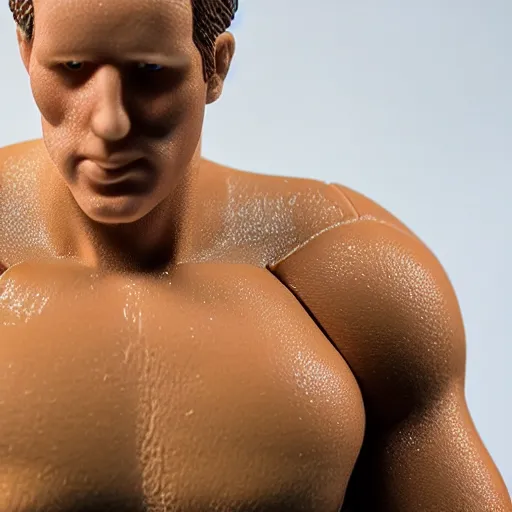 Image similar to Swimmer action figure, highly detailed, studio lighting