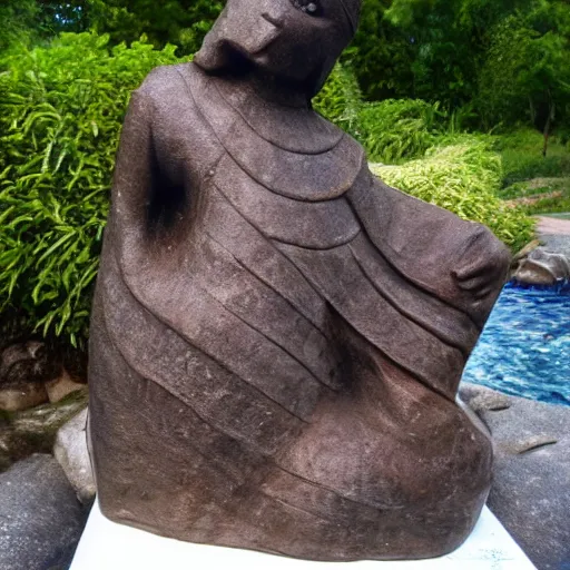 Image similar to fish, but it is a statue