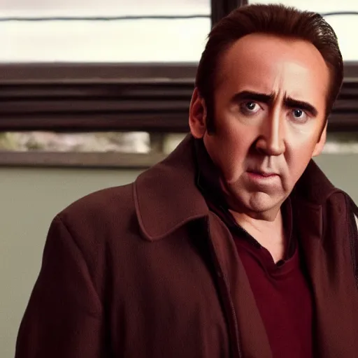 Prompt: Nicolas Cage starring in Twin Peaks directed by David Lynch divx rip