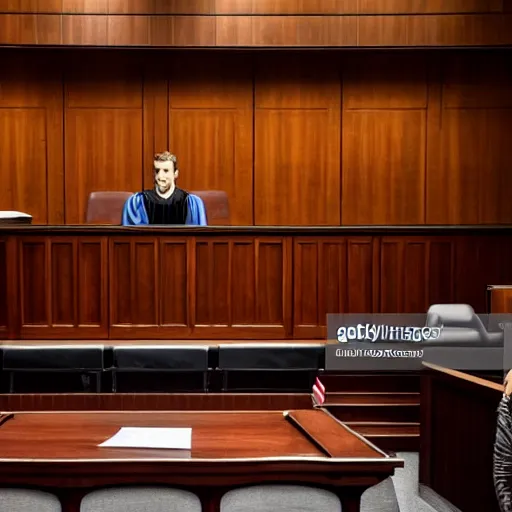 Image similar to news photo of a courtroom with ryan reynolds on trial, highly detailed, extremely high quality, hd, 4 k, 8 k, professional photographer, 4 0 mp, lifelike, top - rated, award winning, realistic, detailed lighting, detailed shadows, sharp, no blur, edited, corrected, trending