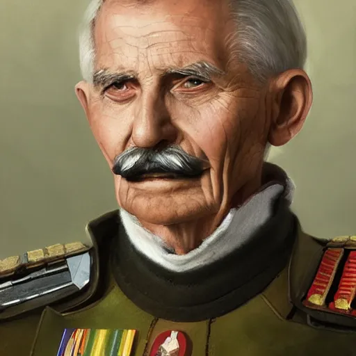 Image similar to portrait of a man by Greg Rutkowski, the grand admiral of the galactic alliance, a man in his 70s, short hair with a mustache, impeccable military composure, wearing the military uniform of the galactic alliance, Star Wars Expanded Universe, highly detailed portrait, digital painting, artstation, concept art, smooth, sharp foccus ilustration, Artstation HQ