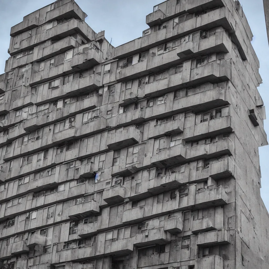 Image similar to a mid-century brutalist building on Instagram