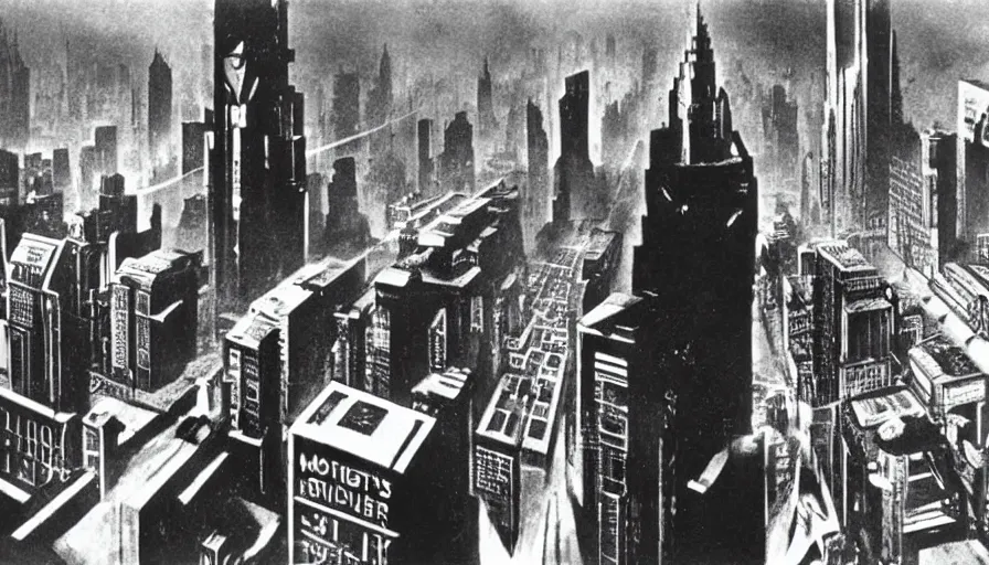 Image similar to Fritz Lang's metropolis