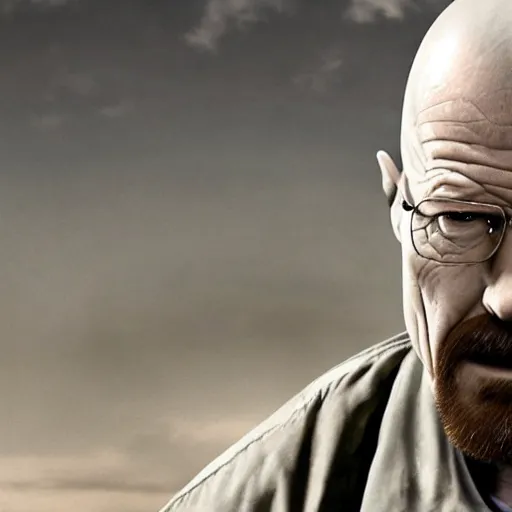 Prompt: Walter White in The Walking Dead 4K quality super realistic