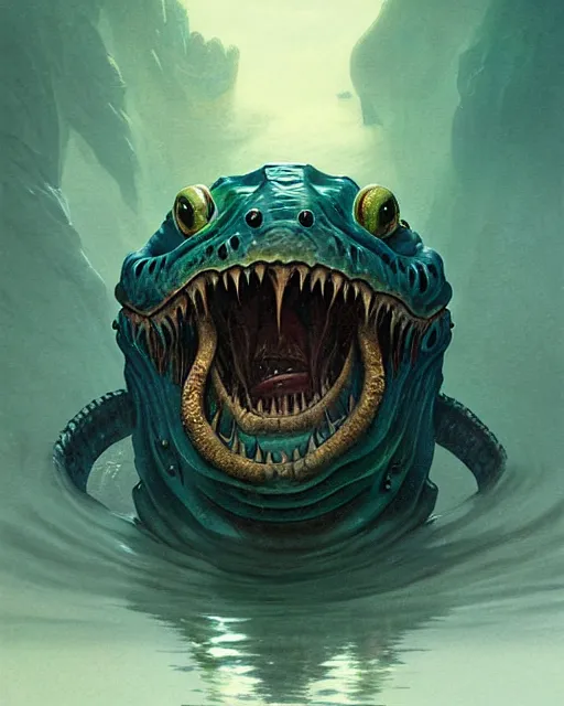 Image similar to anthropomorphic sea monster | | terrifying, realistic shaded, fine details, realistic shaded lighting poster by greg rutkowski, diego gisbert llorens, magali villeneuve, artgerm, jeremy lipkin and rob rey