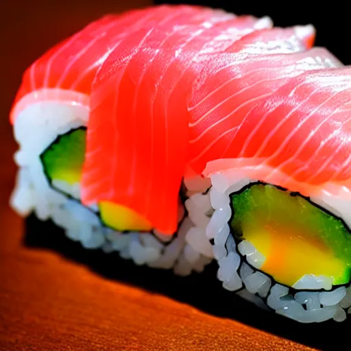 Prompt: macro sushi sashimi photography professional photograph