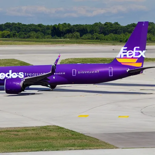 Prompt: fedex memphis airplane group,