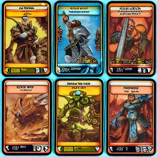 Prompt: trading card game deck with infinite power