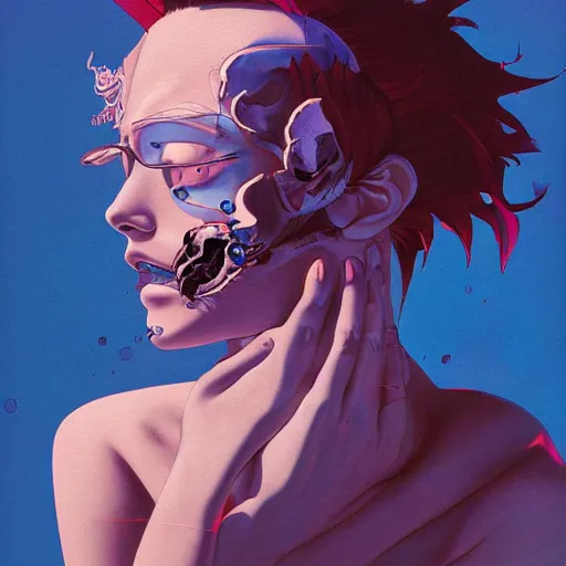 Image similar to citizen portrait soft light painted by james jean and tooth woo, inspired by cowboy bebop anime, smooth face feature, intricate oil painting, high detail illustration, sharp high detail, manga and anime 1 9 9 9