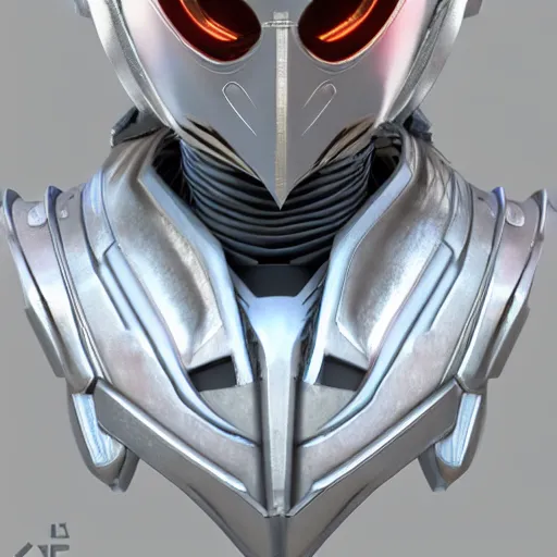 Image similar to hyperrealistic 3 d render of a bust of knight with futuristic fashion elements created by yuuki morita and ludvig holmen, brilliantly colored, kingdoms of ether, octane render, 3 d animated, unreal engine 5, volumetric lighting, hdr, studio lighting, smooth surface, 8 k