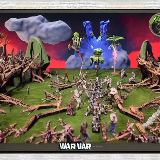 Image similar to the war between worlds extremely detailed claymation art