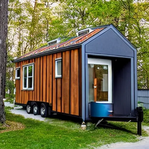 Image similar to a modern tiny home duplex