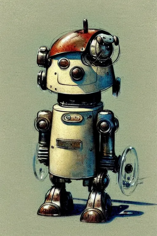 Image similar to (((((1950s retro robot dog . muted colors.))))) by Jean-Baptiste Monge !!!!!!!!!!!!!!!!!!!!!!!!!!!