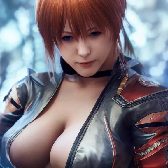 Prompt: photorealistic doa 6 character cosplay, photo, half body, d & d, fantasy, highly detailed, digital art, trending on artstation, smooth, sharp focus, illustration, art by peter tang and artgem