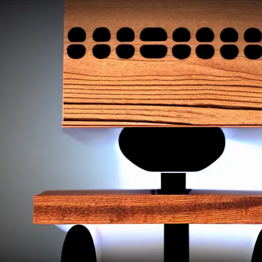 Prompt: a cute little robot consists of wood. super realistic 8 k render of a elegant, cinematic composition