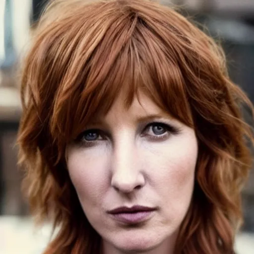 Image similar to award winning portrait of kelly reilly as a young man!!! bare ears, short!! brown!! hair and hazel!!! eyes, stubble