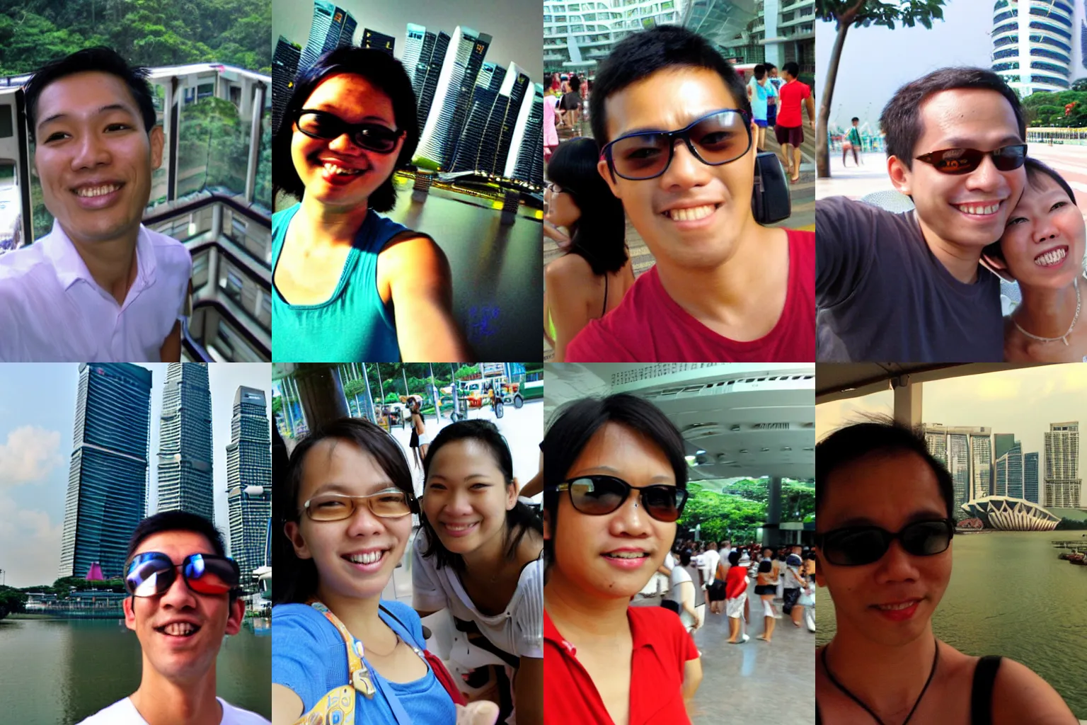 Prompt: selfy in singapore, photo 2 0 1 0