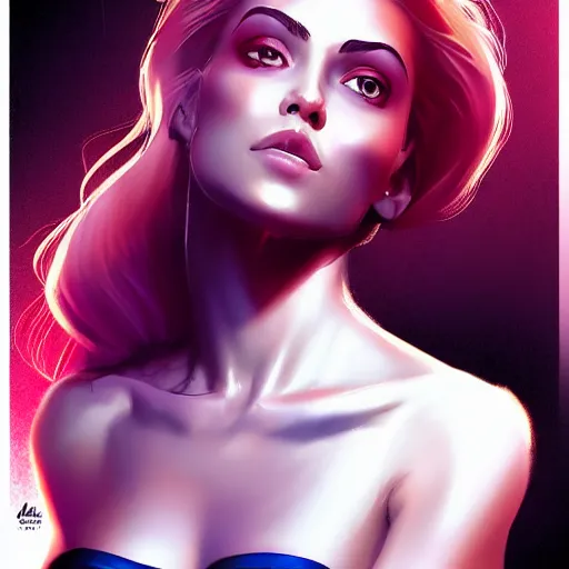 Image similar to a stunning medium shot portrait of a beautiful woman by marvel comics, digital art, trending on artstation