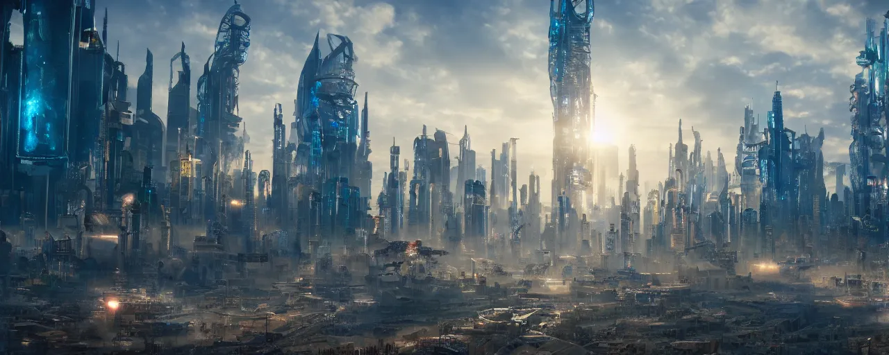 A city in the OASIS from Ready Player One