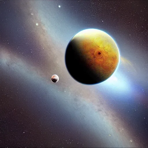 Image similar to “collision of two planets”