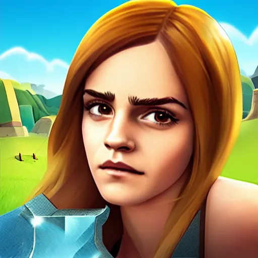 Image similar to emma watson clash of clans app icon