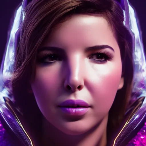 Prompt: a portrait of nancy ajram as thanos, hyper detailed, digital art, trending in artstation, cinematic lighting, studio quality, high quality render, unreal engine 5 rendered, octane rendered