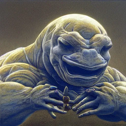 Prompt: Blastoise (From Pokémon) by zdzisław beksiński.