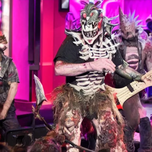 Image similar to still of gwar performing live on the ellen degeneres show