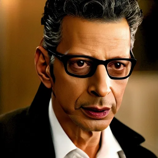 Prompt: Jeff Goldblum starring in the Twilight Saga, a movie scene from Twilight