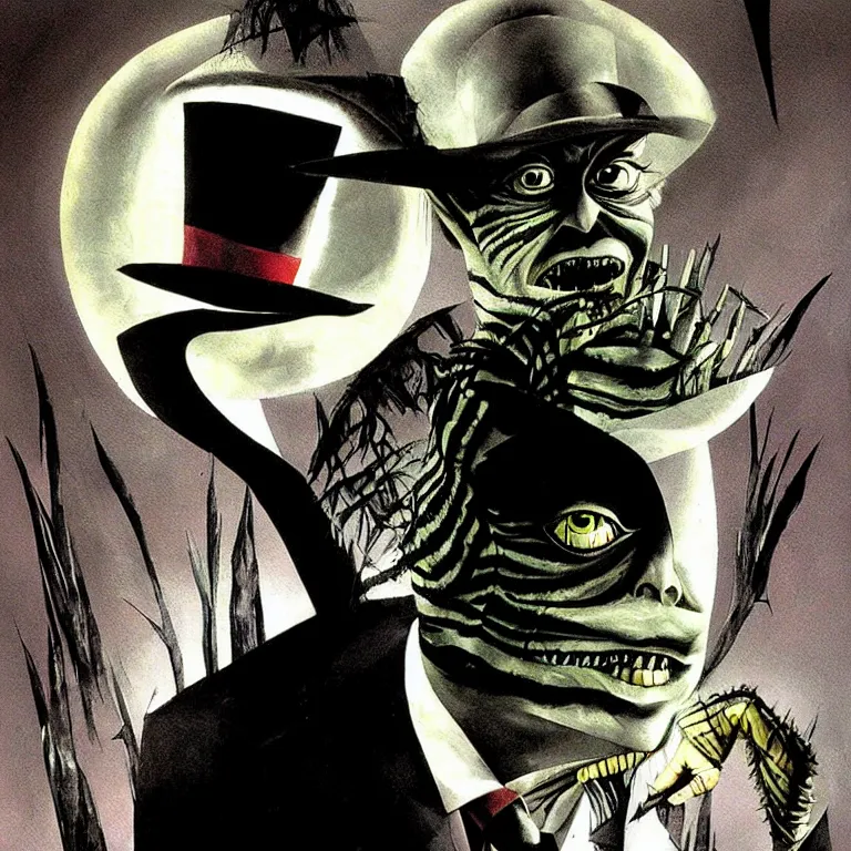 Image similar to Michael Keaton Beetlejuice by Dave McKean