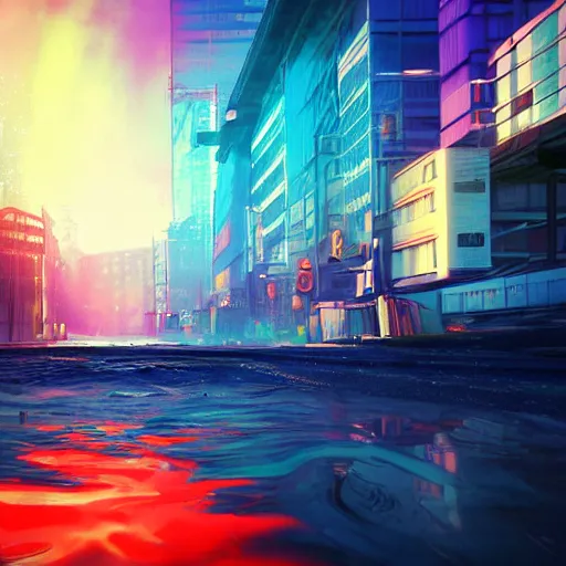 Prompt: liquids, colorful, cinematic, by ilyu kuvshinov, super detailed, unreal engine 5