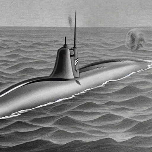 Image similar to illustration of a submarine