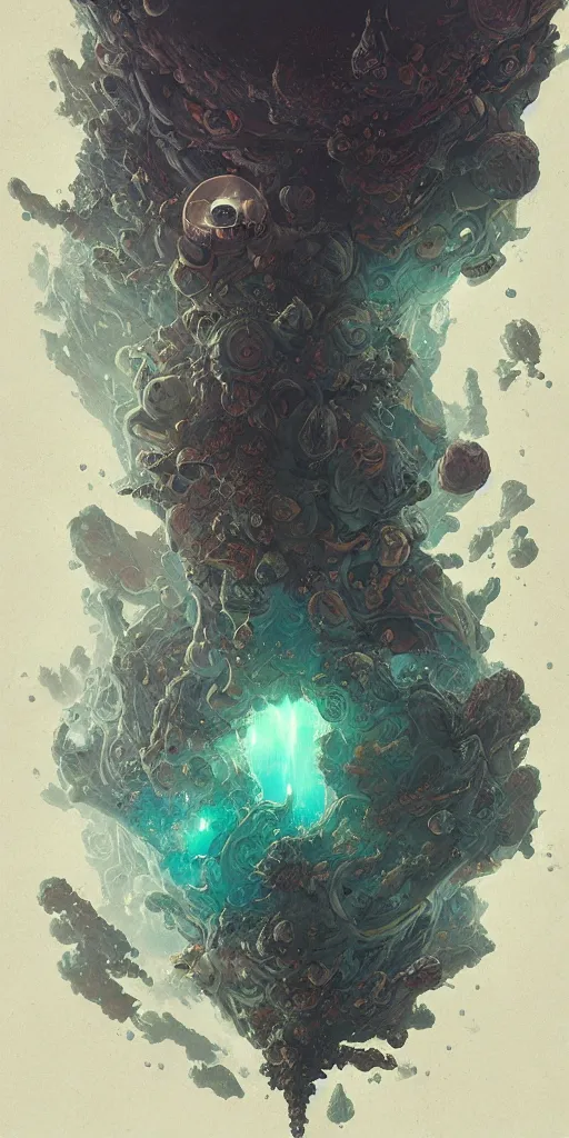 Image similar to an astronaut fading into the aether, water elemental, james gurney, peter mohrbacher, mike mignola, black paper, mandelbulb fractal, trending on artstation, exquisite detail perfect, hyper detailed, intricate ink illustration