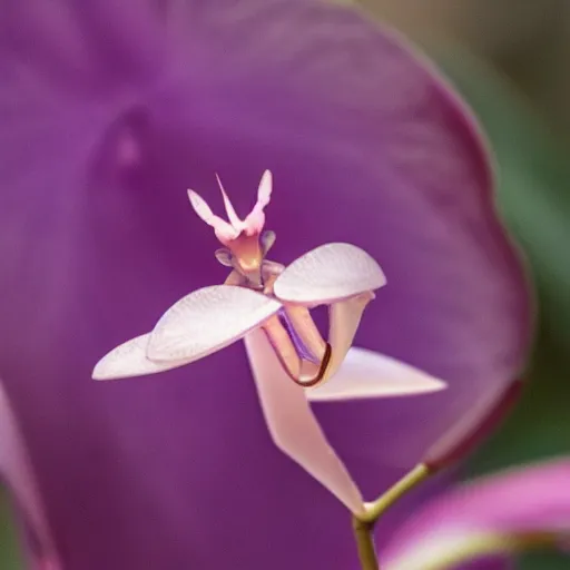 Prompt: an orchid mantis
