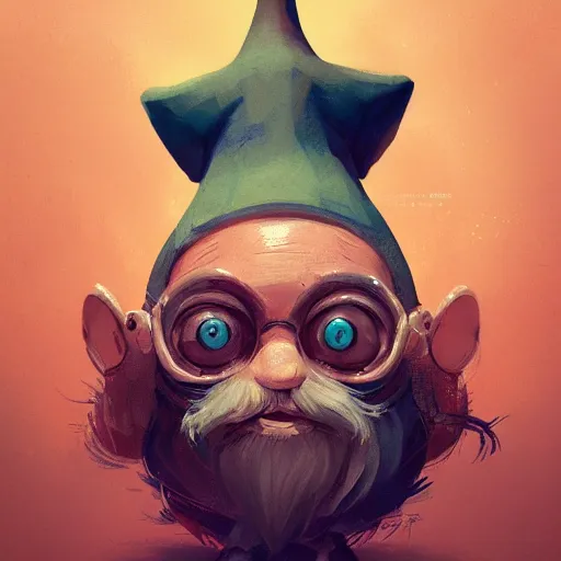 Prompt: a detailed portrait of a little gnome wizard, by victo ngai and greg rutkowski, digital art, realistic painting, very detailed, fantasy, dnd, character design, trending on artstation
