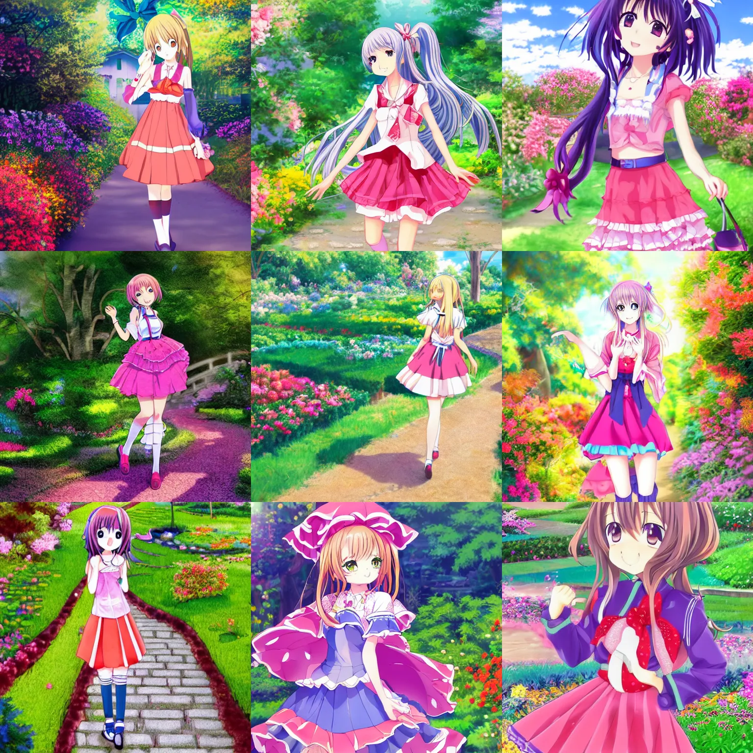 cute-art-of-anime-girl-idol-with-colorful-dress-stable-diffusion