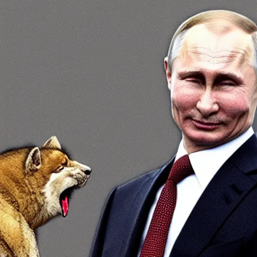 Image similar to Putin as a furry