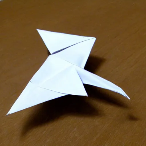 Prompt: origami bird step by step instructions