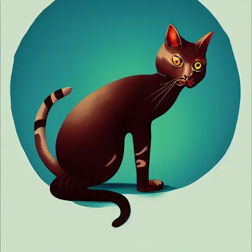 Prompt: a cat, in the style of peter mohrbacher and max ernst